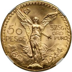 Mexico. 50 Pesos, 1944. NGC MS65