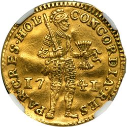 Netherlands - Holland. Ducat, 1741. NGC EF
