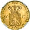 Image 2 : Netherlands. 10 Gulden, 1897. NGC MS65