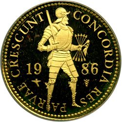 Netherlands. Ducat, 1986 (Utrecht). BU