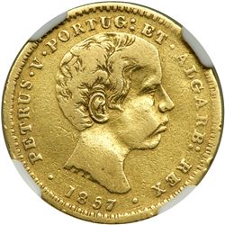 Portugal. 2000 Reis, 1857. NGC F