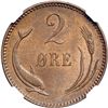 Image 2 : Denmark. 2 Ore, 1892-CS. NGC MS65