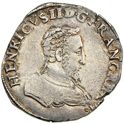 France. Teston, 1560-D (Lyon). NGC EF40