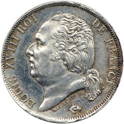 France. 1 Franc, 1817-A. EF