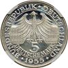 Image 2 : Germany. 5 Marks, 1955-G. NGC PF64