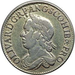 Great Britain. Shilling, 1658. F
