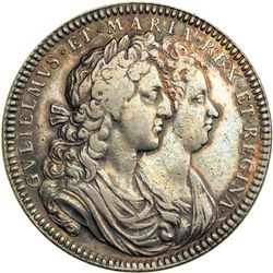 Great Britain. Coronation Medal, 1689. NGC VF35