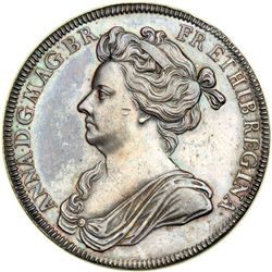 Great Britain. Coronation Medal, 1702. NGC AU58