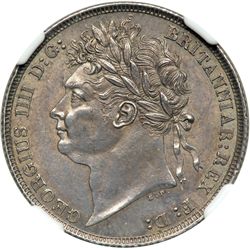 Great Britain. Shilling, 1821. NGC AU