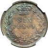 Image 2 : Great Britain. Six Pence, 1885. NGC MS65