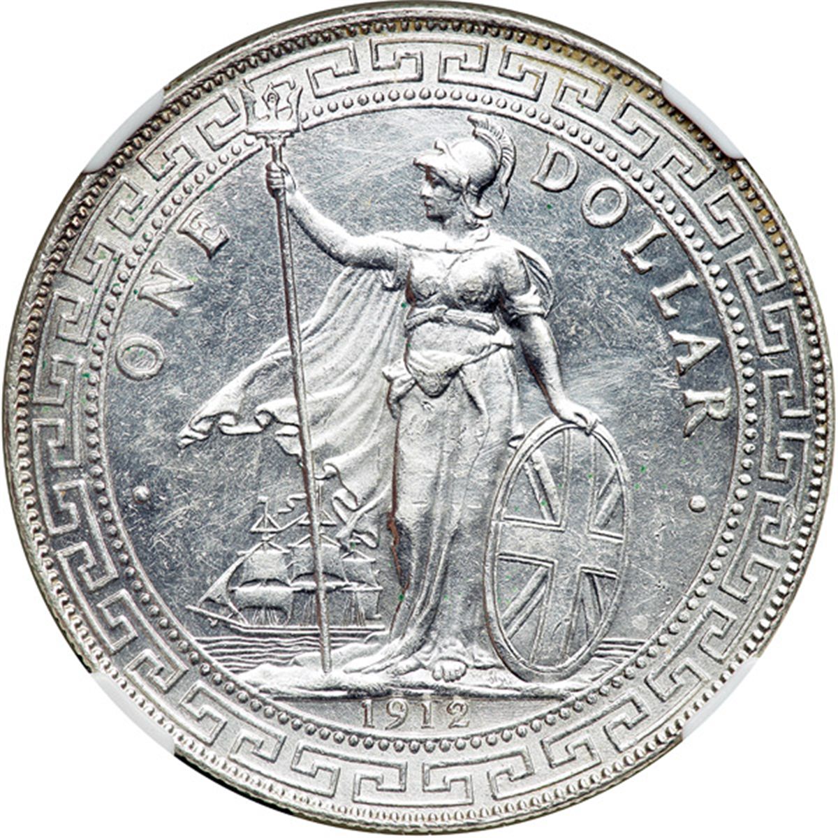 Great Britain. Trade Dollar, 1912B. NGC UNC