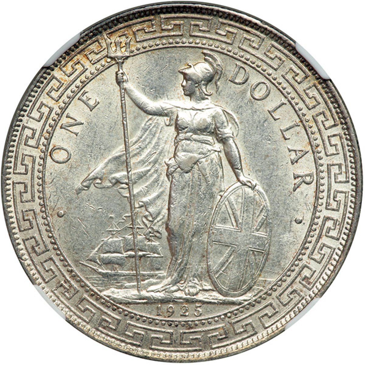 Great Britain. Trade Dollar, 1925. NGC AU55