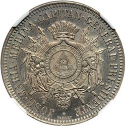 Honduras. Pattern Real, 1870. NGC PF64