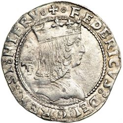 Italian States - Naples. Carlino, ND-T. NGC AU58