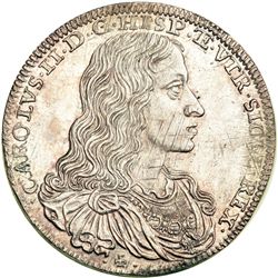 Italian States - Naples. 1/2 Ducato, 1684-AG / A. NGC MS62