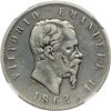 Image 1 : Italy. 5 Lire, 1862-T BN. NGC VF