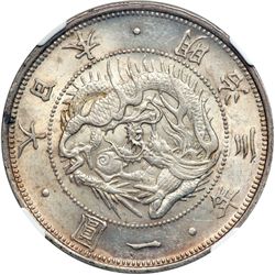 Japan. Yen, 1870. NGC MS62