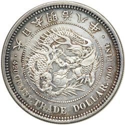 Japan. Trade Dollar, 1875. AU-UNC