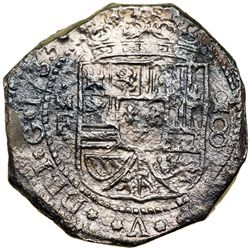 Mexico. Cob 8 Reales, 1733-Mo MF. VF