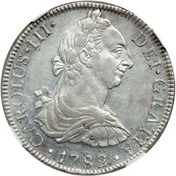 Mexico. 8 Reales, 1782-Mo FF. NGC AU55