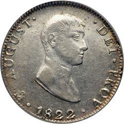 Mexico. 8 Reales, 1822-Mo JM. PCGS AU50