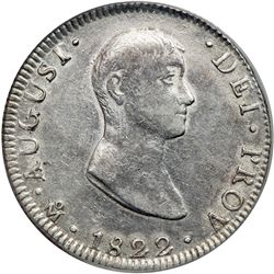 Mexico. 8 Reales, 1822-Mo JM. PCGS AU50