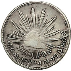 Mexico. 8 Reales, 1823-Mo JM. F