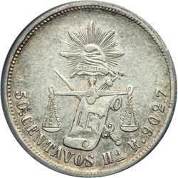 Mexico. 50 Centavos, 1874-Ho R. PCGS EF40