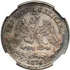 Image 2 : Mexico. 25 Centavos, 1874-Pi H. NGC AU50