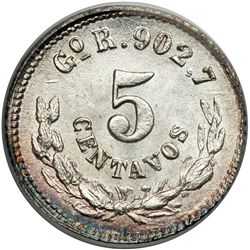 Mexico. 5 Centavos, 1887-Go R. PCGS MS65