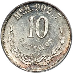 Mexico. 10 Centavos, 1893-Mo M. PCGS MS64