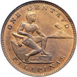 Philippines. Centavo, 1919-S. NGC MS64