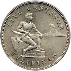 Philippines. 5 Centavos, 1927-M. PCGS MS65