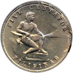 Philippines. 5 Centavos, 1937-M. PCGS MS65