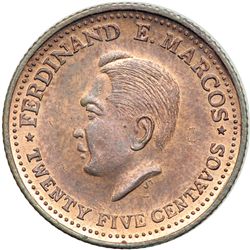 Philippines. Trial Strike 25 Sentimos, 1967. UNC