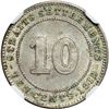 Image 2 : Straits Settlements. 10 Cents, 1918. NGC AU58