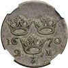 Image 2 : Sweden. 2 Mark, 1670. NGC EF40