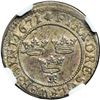 Image 2 : Sweden. 4 Ore, 1671. NGC AU50
