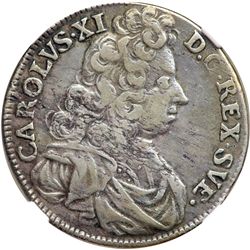 Sweden. Mark, 1696. NGC VF30