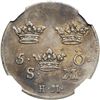 Image 2 : Sweden. 5 Ore, 1747-HM. NGC EF45