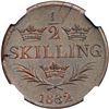 Image 2 : Sweden. 1/2 Skilling, 1832. NGC MS65