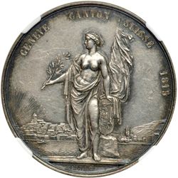 Switzerland. Medal, 1851. NGC AU55