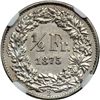 Image 2 : Switzerland. 1/2 Franc, 1875-B. NGC AU