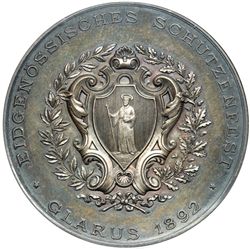 Switzerland. Medal, 1892. NGC UNC