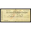 Image 1 : Shanghai $1,500,000 Check on the National City Bank of