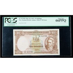 New Zealand SCWPM# 158d, ND (1967) 10 Shillings. PCGS G