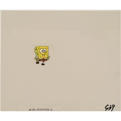 Classy SpongeBob Original Art Animation Cel Funny Man