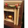 Image 2 : Winter Fireplace Mini Lighted Display -Hand Made Wood