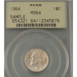 1964 Roosevelt Silver Dime Certified MS 64