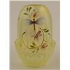 Image 1 : Fenton Glass Dragonfly Fairy Light Vaseline HandPainted